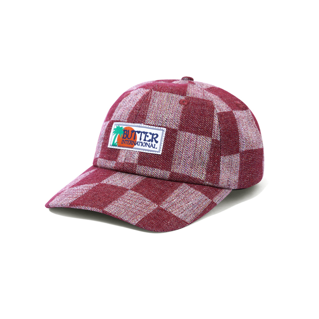 BUTTER VACATION 6 PANEL CAP MAROON