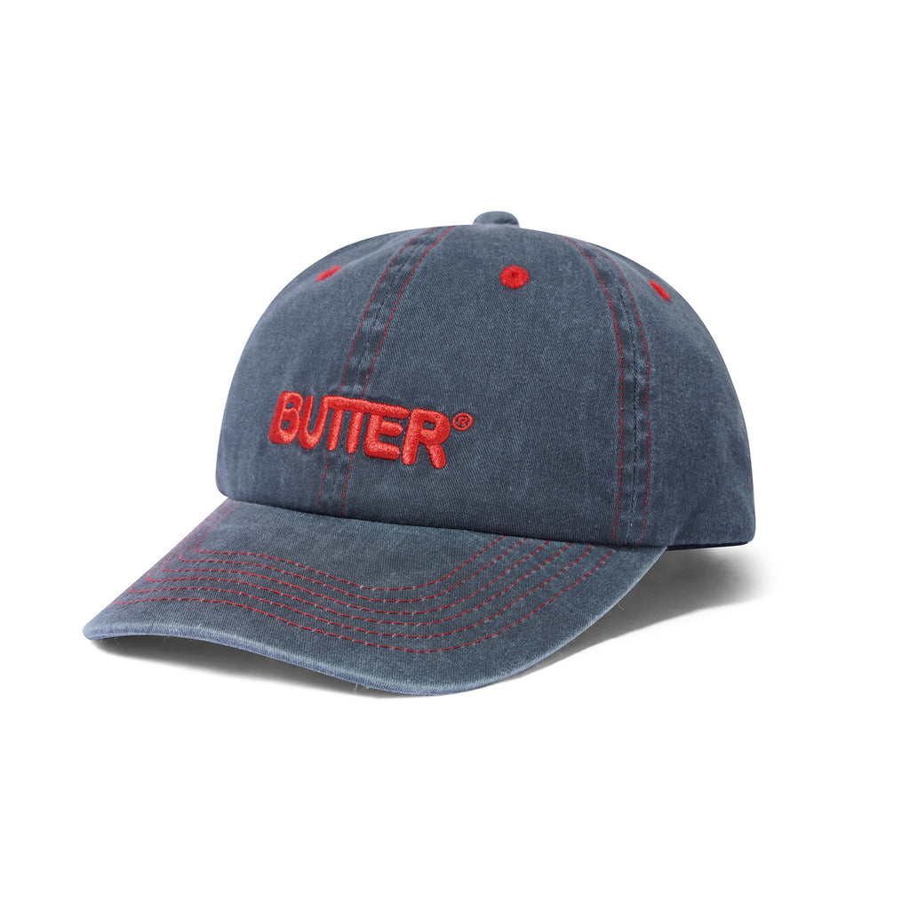 BUTTER ROUNDED LOGO 6 PANEL CAP CHARCOAL