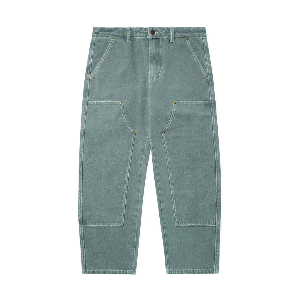 BUTTER WORK DOUBLE KNEE PANTS WASHED FERN