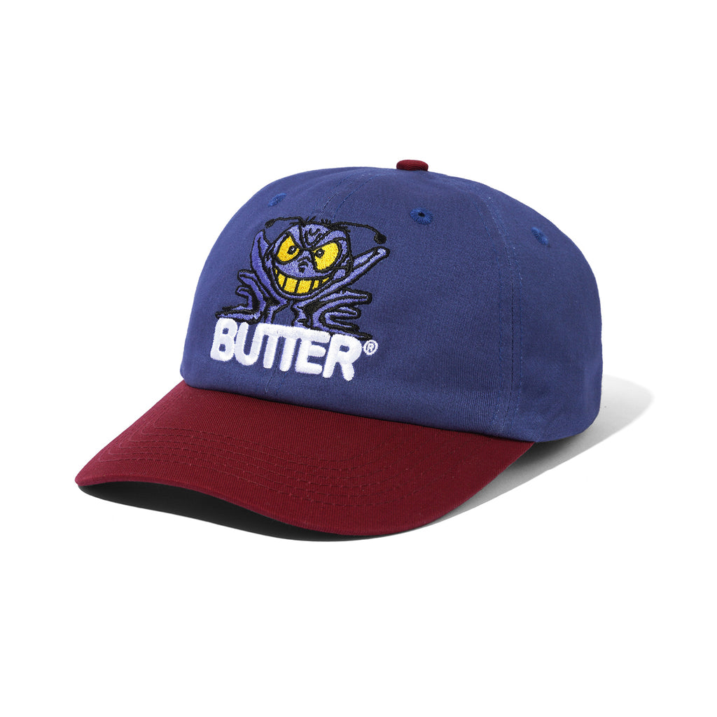 BUTTER INSECT 6 PANEL CAP NAVY/MAROON