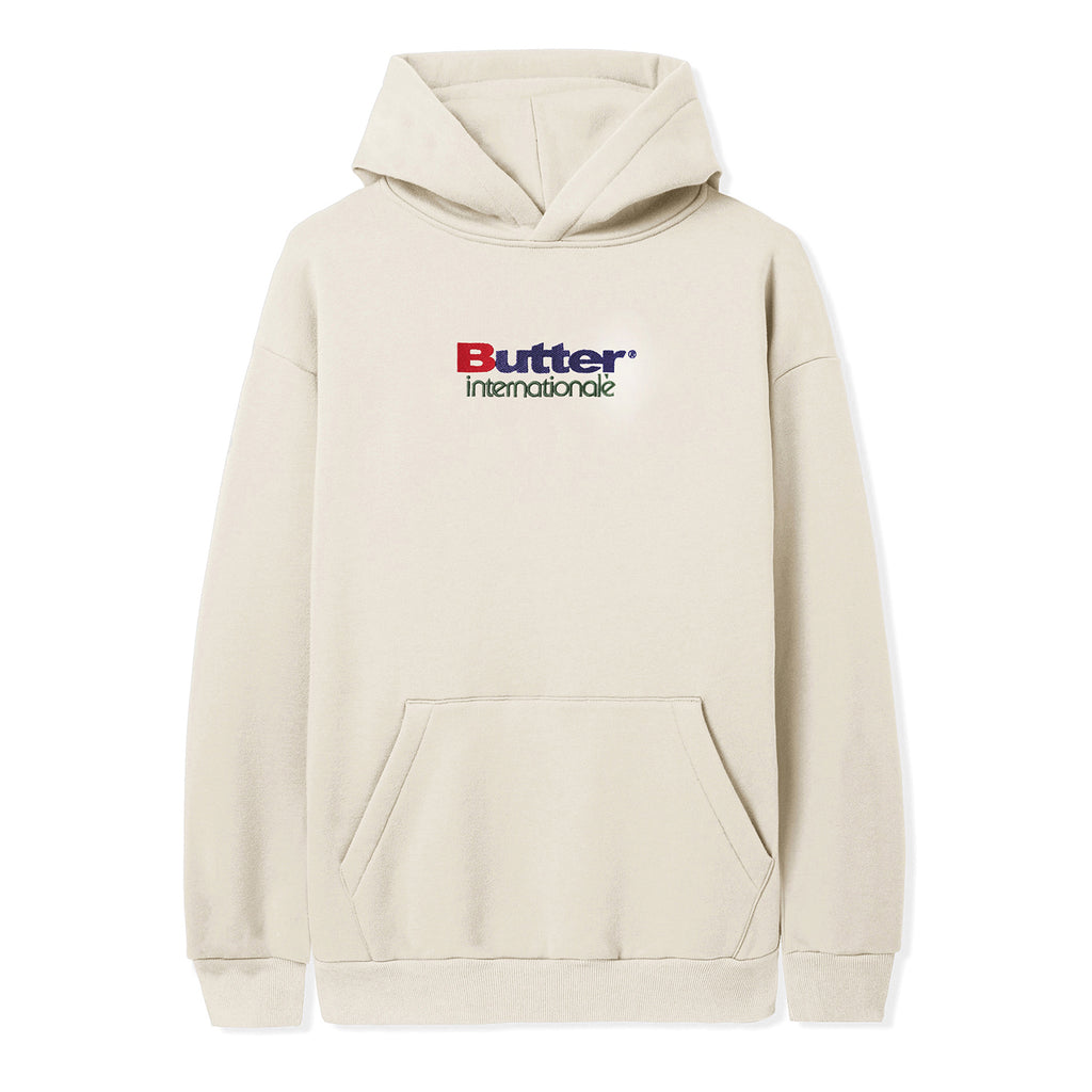 BUTTER INTERNATIONALE EMBROIDERED PULLOVER HOOD CREAM