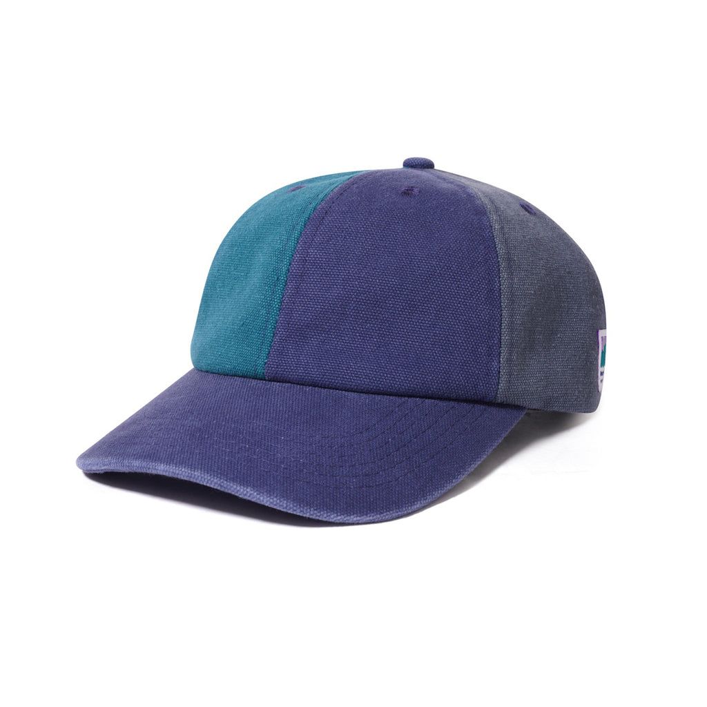 BUTTER CANVAS PATCHWORK 6 PANEL CAP WAHED NAVY