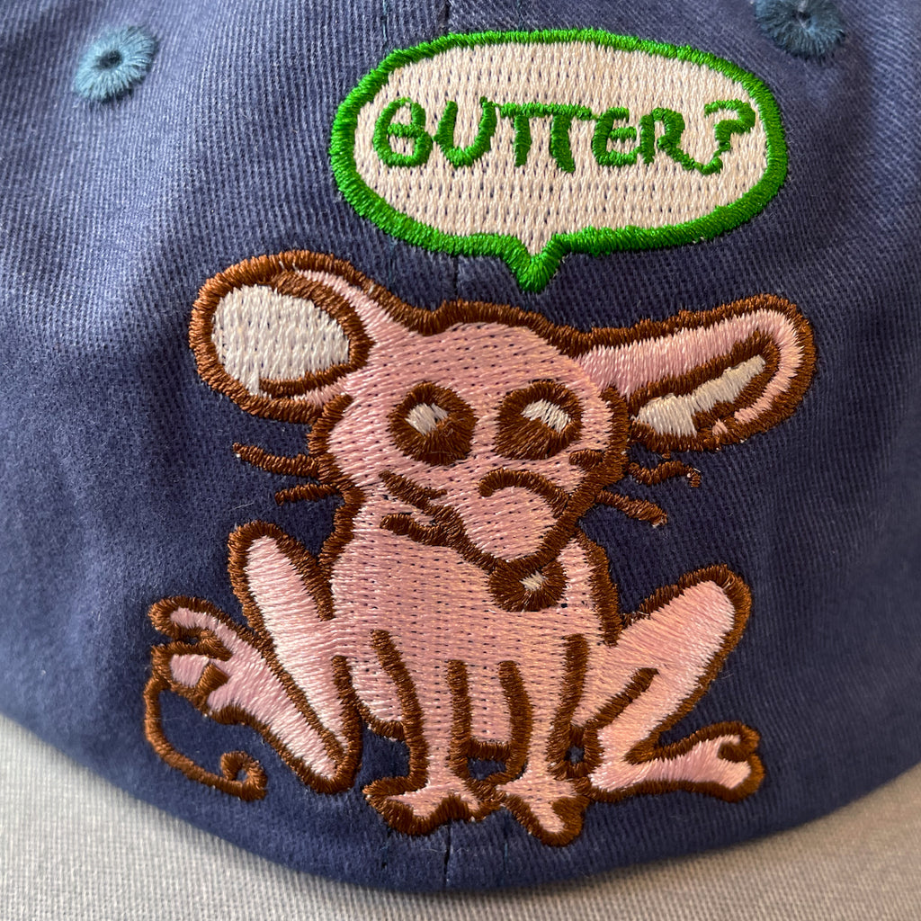 BUTTER RODENT 6 PANEL CAP NAVY / WASHED SLATE