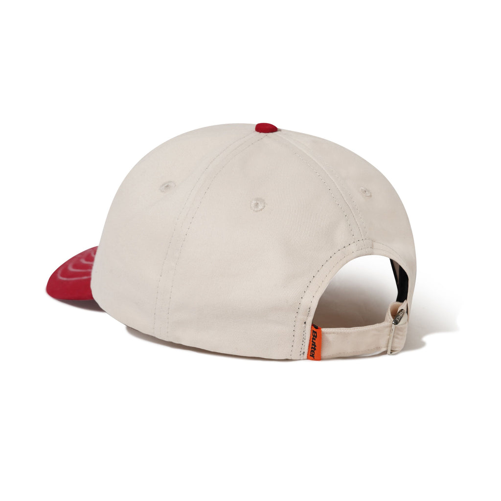 BUTTER RODENT 6 PANEL CAP NATURAL / BURNED RED