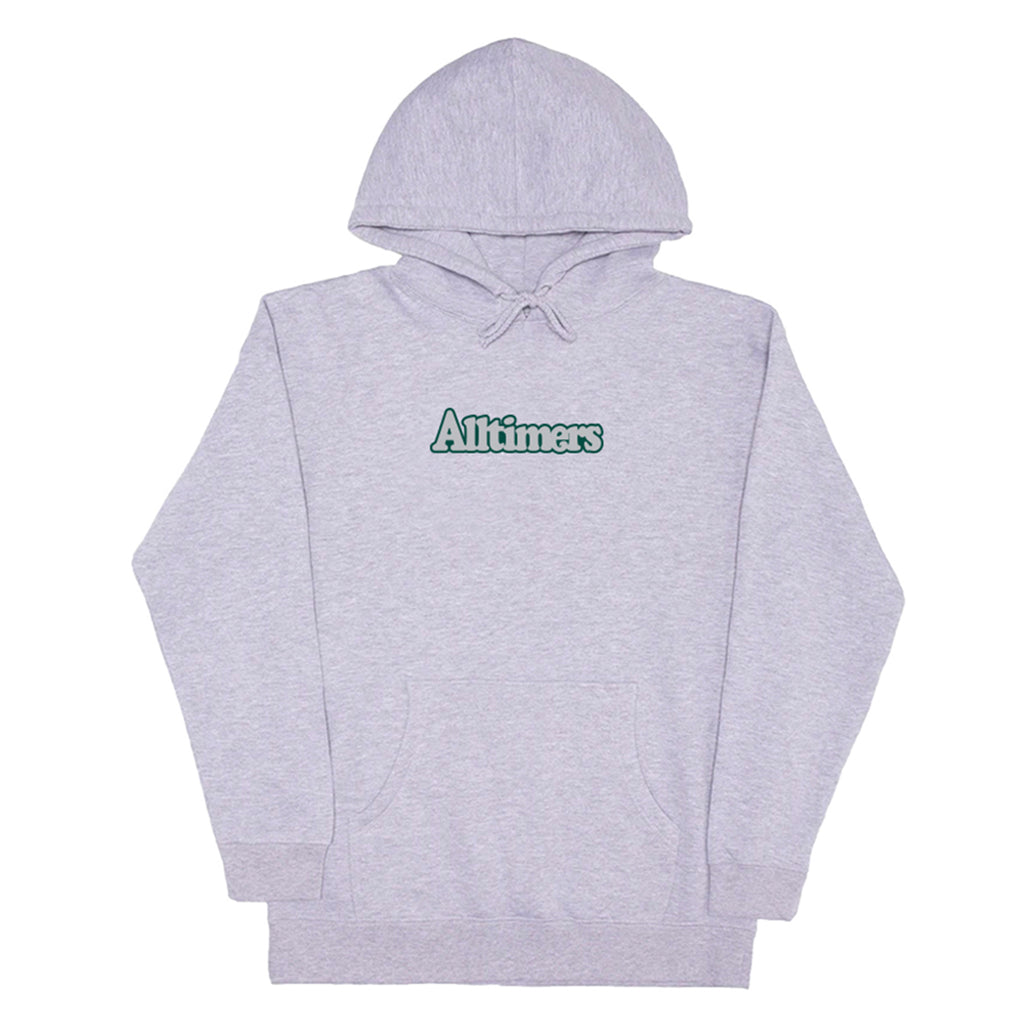 ALLTIMERS BROADWAY EMBROIDERED HOODIE HEATHER GREY