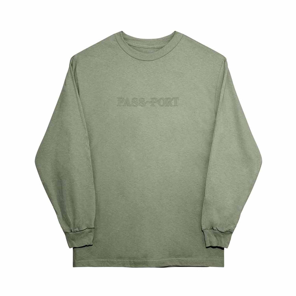 PASS~PORT OFFICIAL EMBROIDERY L/S SANDSTONE GREEN