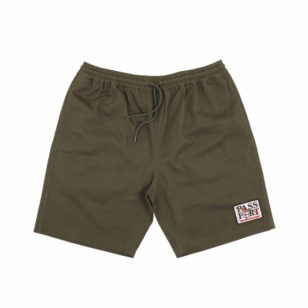 PASS~PORT LOCK~UP CASUAL SHORT FOREST GREEN