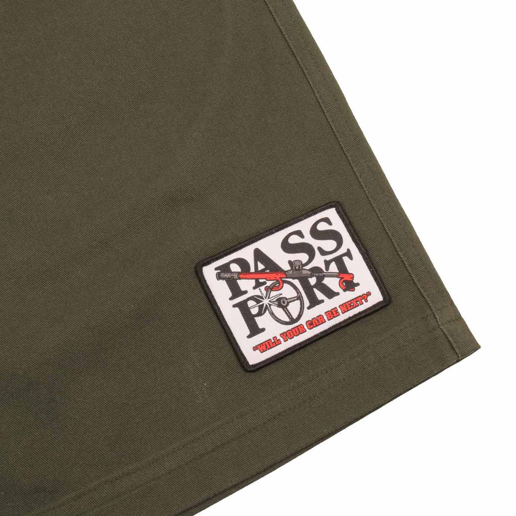PASS~PORT LOCK~UP CASUAL SHORT FOREST GREEN