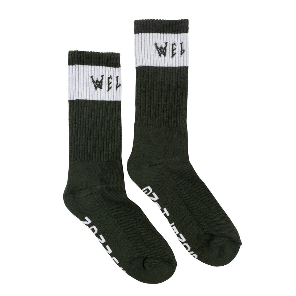 WELCOME SUMMON SOCKS FOREST/ WHITE