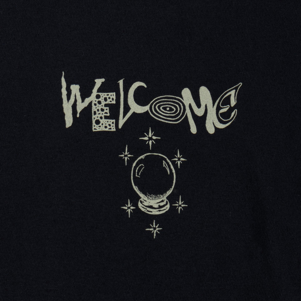 WELCOME WEBBED GARMENT DYED TEE BLACK
