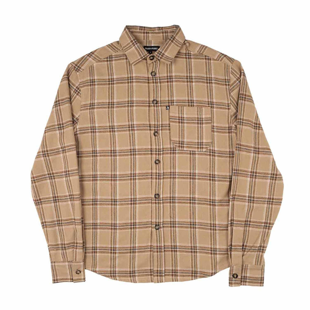 PASS~PORT WORKERS FLANNEL LS SAND